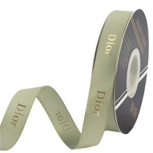 Dior Sage Ribbon with Gold Accents